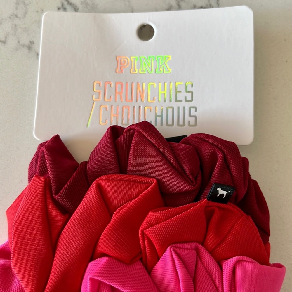 ♥️HP 10/25♥️ Pink Victoria’s Secret scrunchies - Picture 5 of 9